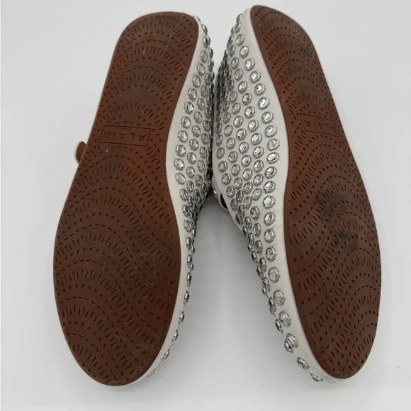 Alaia Crystal Embellished Mary Jane Flats Size 38 Excellent Condition - Picture 5 of 7